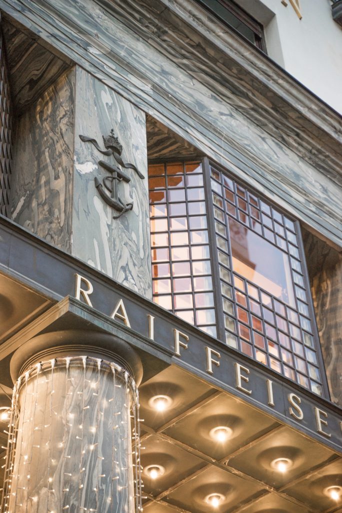 Facade from a famous bank, made by Adolf Loos