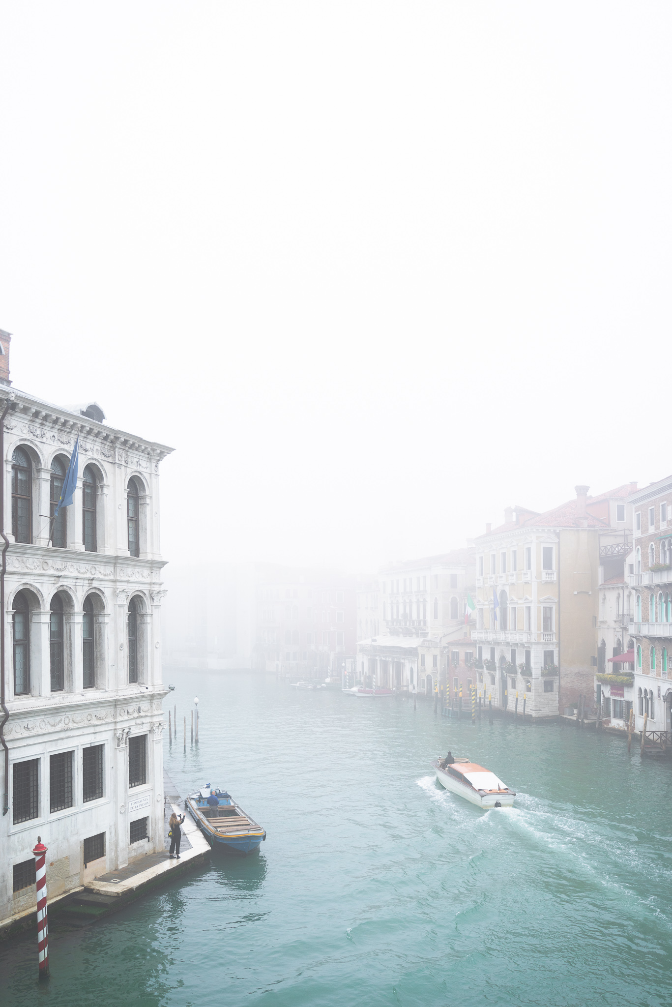 Foggy moment in venice