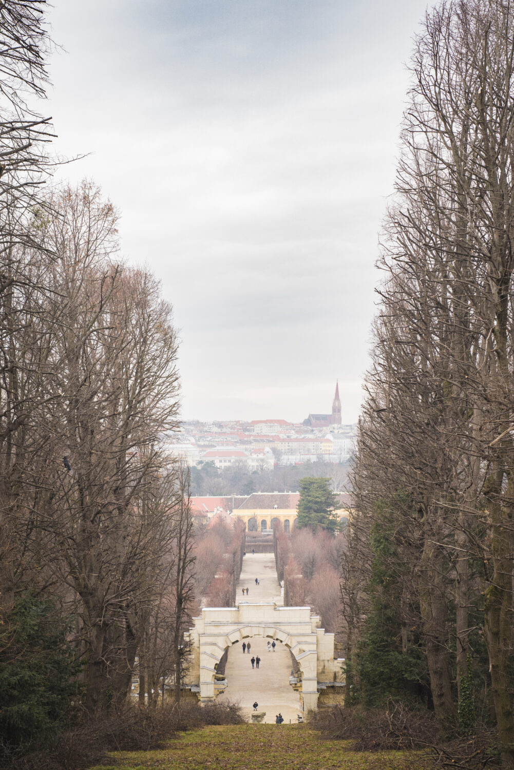 A view from the castle's garden